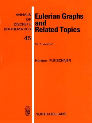 cover image of Eulerian Graphs and Related Topics